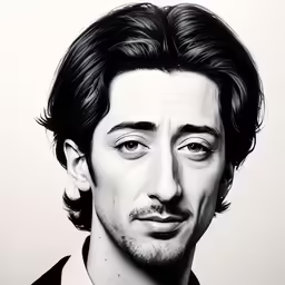 the drawing shows an angry looking man