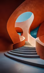 a large staircase that has several steps and has no people on it