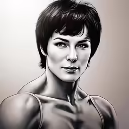 an illustration of the actor freckle wearing a tank top