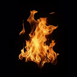 some fire burning in the dark on a dark background