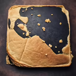this is what happens in a bread on a dark background