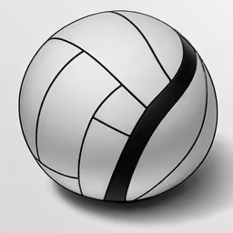black and white rendering of a ball