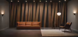 there are two chairs and a couch in the room