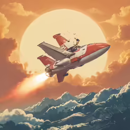 an air force jet flying through the sky