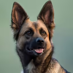 an adorable german shepard puppy looking at the camera