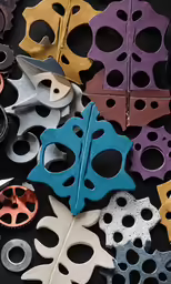 various types of different shapes and sizes of material