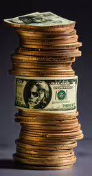a stack of $ 100 bills laying on top of each other,stack of money on a dark surface