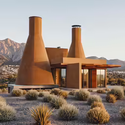 a big building that is on a field