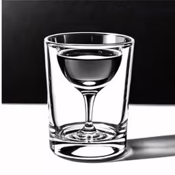 black and white photo of a glass sitting on a table