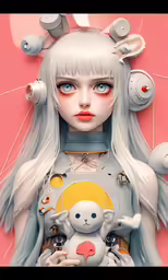 this is an image of a surreal image of a woman