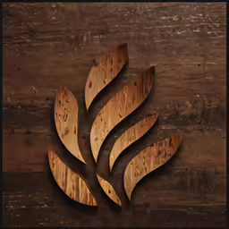 an image of a wood piece on the wall