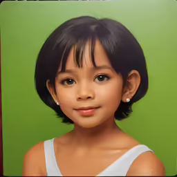 a young girl with a very nice smile
