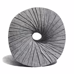 a gray object that is shaped like a spiral