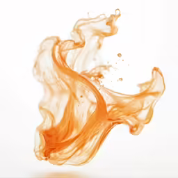 a liquid swirl on a white background