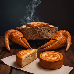 a big bowl of soup next to some steamed bread