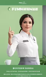 the poster shows a beautiful female chef