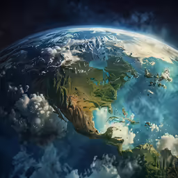 an image of an earth view from the top