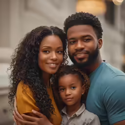 an image of a family that is posing for the camera