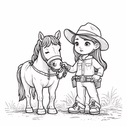 a girl standing next to a horse