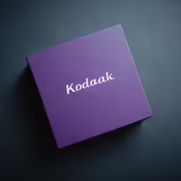 kodakk paper on top of a table