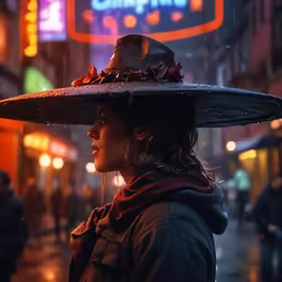 a woman in a hat wearing an overcoat and scarf
