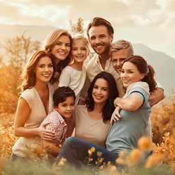 a group of people posing for the camera