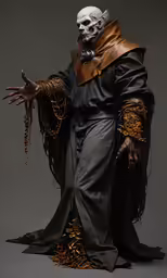 a male in a skeleton costume posing for a photo