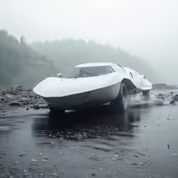 a very cool looking old car on the side of the road
