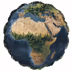 the world in which trees can be seen