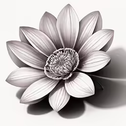 there is a black and white photo of a large flower