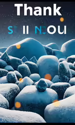 a book cover with a bunch of rocks covered in snow