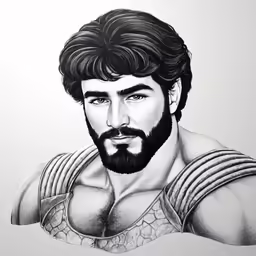 a man with a beard in an image