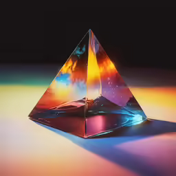 the diamond on top of the table has colored liquid in it