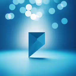 an abstract blue background with a curved design