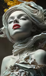 the artwork of philippe pagne is being displayed