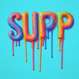 rainbow colored candy sticks shaped like a letter