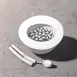 this is a bowl with food inside of it