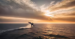 a man riding waves on the ocean on a cloudy day
