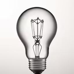 a light bulb with some wires on it