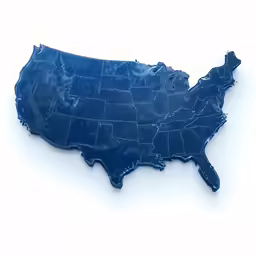 an image of a map with many states