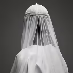 a veil with beaded bridal hair piece