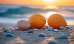 some kind of food is in the sand