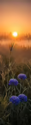 a flower in the sun with the sky in the background