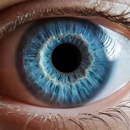 the center of an eye with its iris open