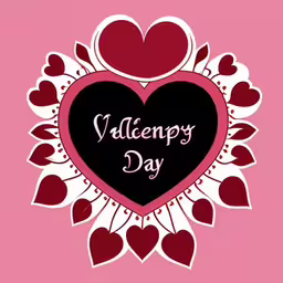 valentines day background with a heart and leaves on a pink background,a valentine card with hearts and leaves,a valentines day card with hearts on a pink background,a valentine