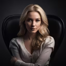 the beautiful blonde is wearing white clothing