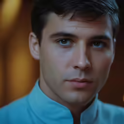 a man in shirt and tie looking off into the distance