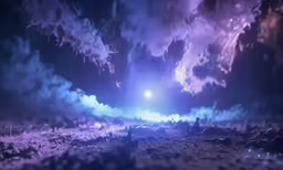 an alien portal with various clouds surrounding it