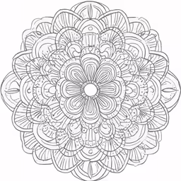 a coloring page for adults with intricate patterns