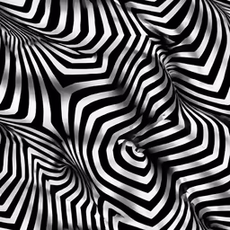 the black and white background shows wavy lines
